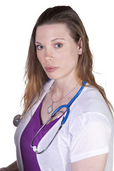 Attractive Female Doctor Looking at the Camera