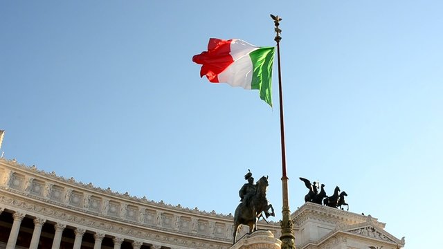 Tricolore, Vittoriano, Roma
