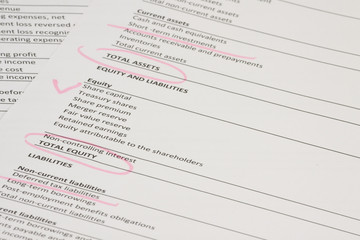 Obraz premium Financiall documents