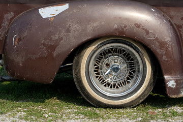 old car wheel