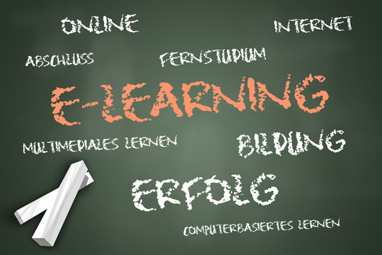 Schreibtafel "E-Learning"