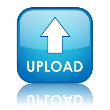 "UPLOAD" Web Button (arrow save free internet download transfer)