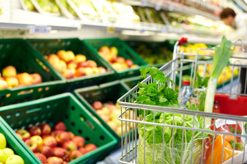 Cart with products