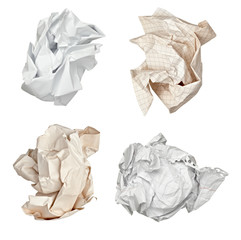 Obraz premium paper ball crumpled garbage frustration