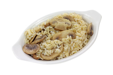 Mushroom and brown rice