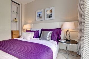 Chic modern bedroom interior