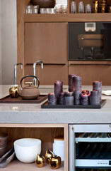 detail of kitchen table
