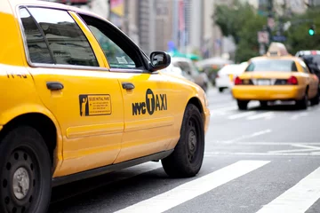 Plaid mouton avec motif TAXI de new york Taxi de New York