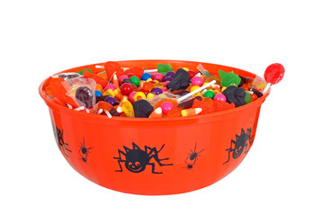 Fototapeta premium isolated bowl halloween candy