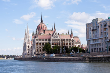 Obraz premium the hungarian parliament, budapest, hungary