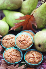 muffins with pear