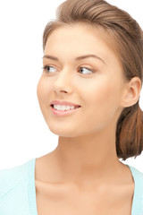 Obraz premium happy and smiling woman