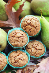 muffins with pear