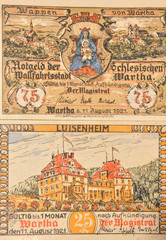 Naklejka premium Notgeld-Inflation 1921