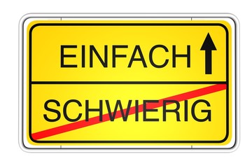 Obraz premium Ortsschild