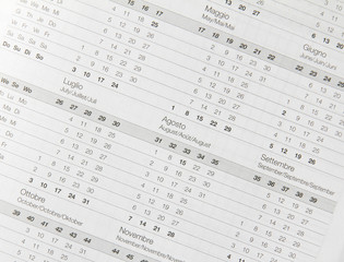 Fototapeta premium Close up a calendar page