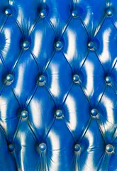 Foto op Plexiglas textuur van blauw leer voor achtergrond © tungphoto
