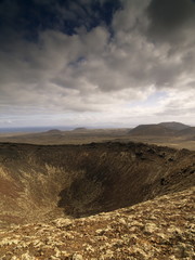 Volcano on Fuerteventura, Canary Islands, Spain