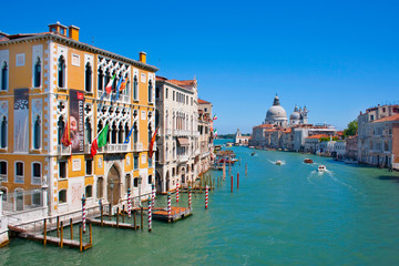 Famous Canal Grande in Venice, Italy.
