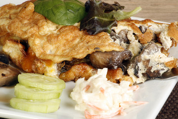 fresh cooked omelette