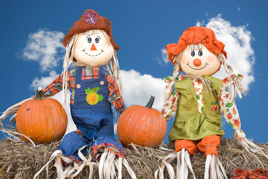 Scarecrow Couple - Powered by Adobe