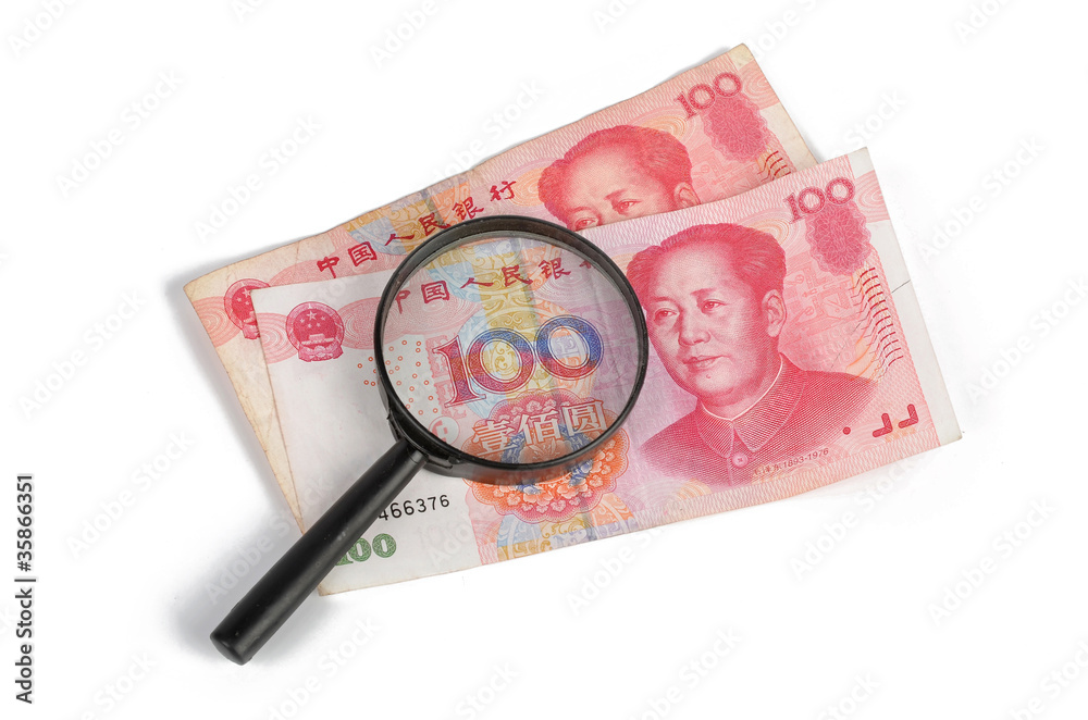 Canvas Prints chinese currency