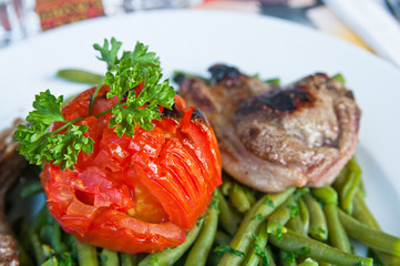 Delicious juicy steak beef meat