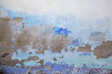 Dirty Wall Blue horizontal