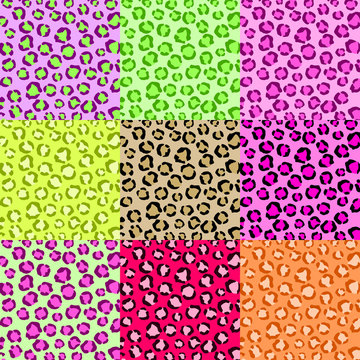 Collection Leopard Skin Textures