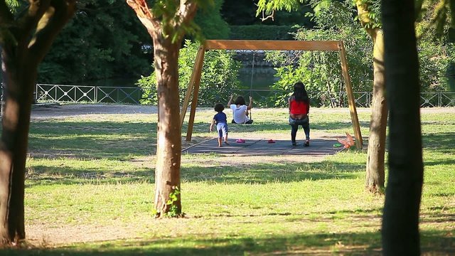 People at park