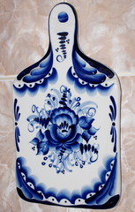 Разделочная доска. Гжель