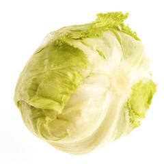 Fresh lettuce on white background