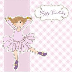 Sweet Girl Birthday Greeting Card