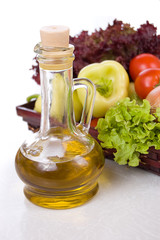 Vegetables and oil