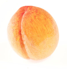 Fototapeta premium Hairy peach on white background