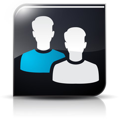 Symbole glossy vectoriel dialogue