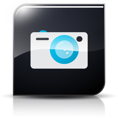 Symbole glossy vectoriel appareil photo