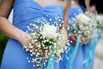 Bridesmaid  in a wedding.