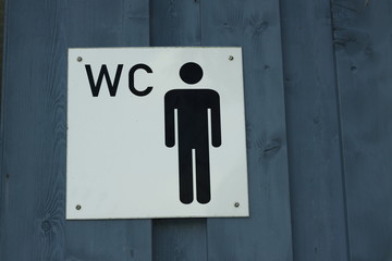 Hinweisschild Herren-WC