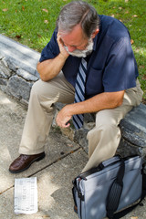 Obraz premium Unemployed Office Worker