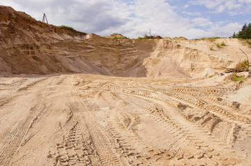Fototapeta na wymiar Specjalny piasek do budowy.