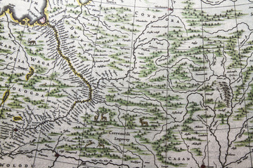 Obraz premium Old paper world map