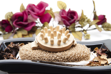 Massagebürste mit Deko