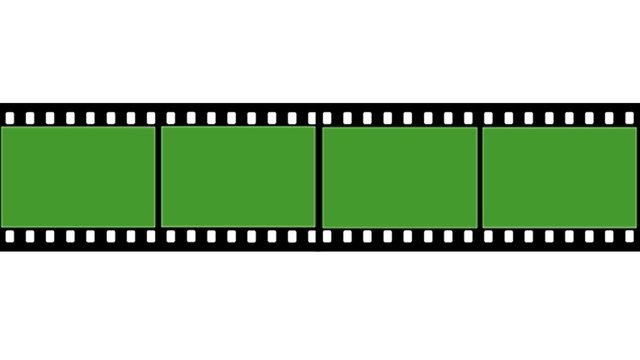Greenscreen Filmstreifen