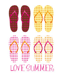 flip flops vector