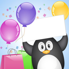 Penguin with surprise