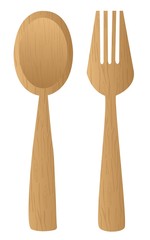 wooden cutlery