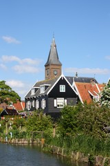 Fototapeta na wymiar Holenderska wioska rybacka