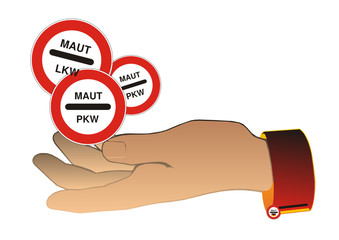 Die Maut-Hand