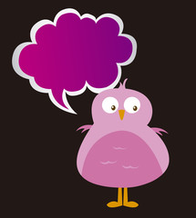 bird and thought bubble